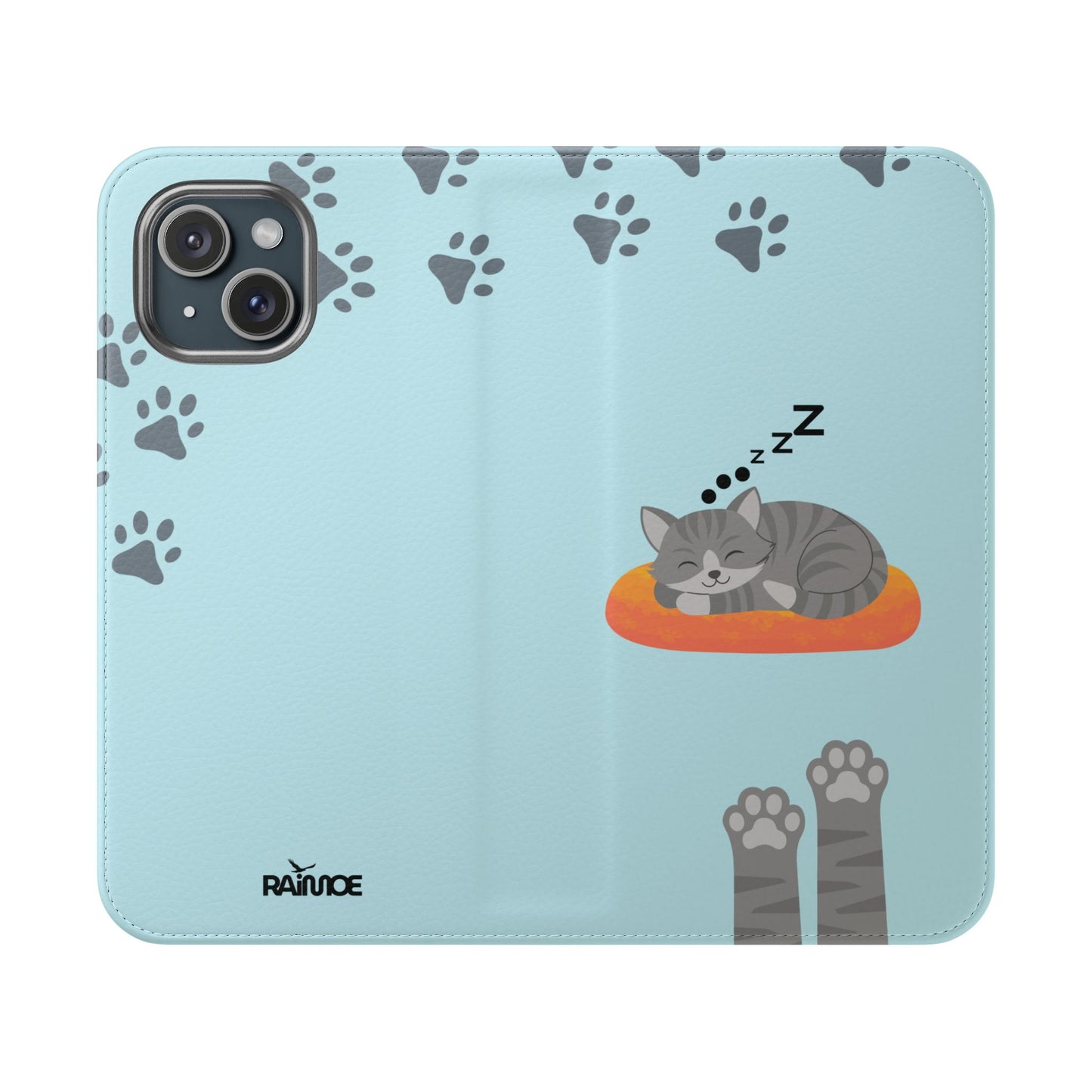 Snoozy Kitty - Funda con tapa para iPhone