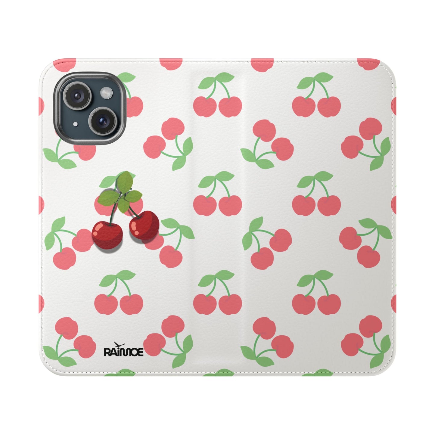 Funda con tapa para iPhone Red Cherry