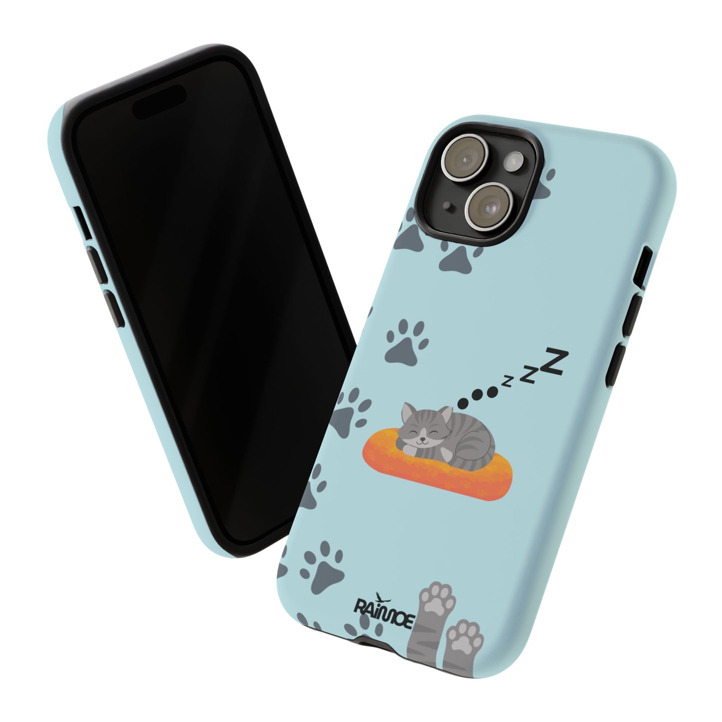 Snoozy Kitty - Funda resistente para iPhone (mate)
