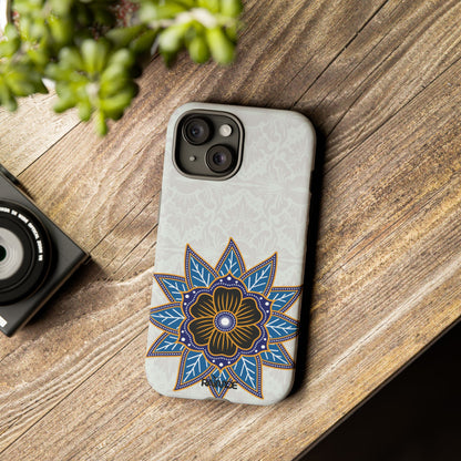 Blue Bloom - Funda resistente para iPhone (mate)