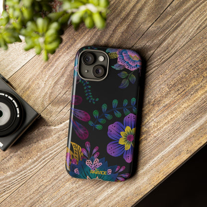 Funda resistente para iPhone (brillante) Purple Lumina