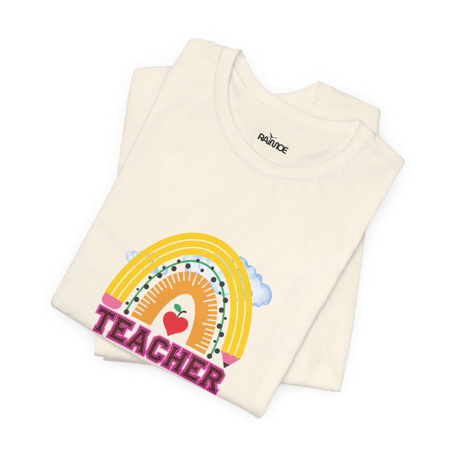 Rainbow Pencil Teacher Graphic T- Shirt