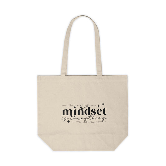 Mindset is Everything Canvas Shopping Tote