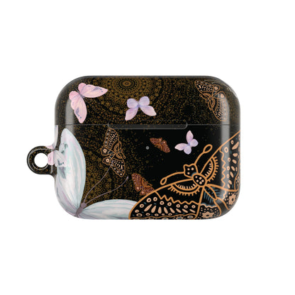 Estuche para AirPods Pro Gen 2 con diseño de mariposa espiral