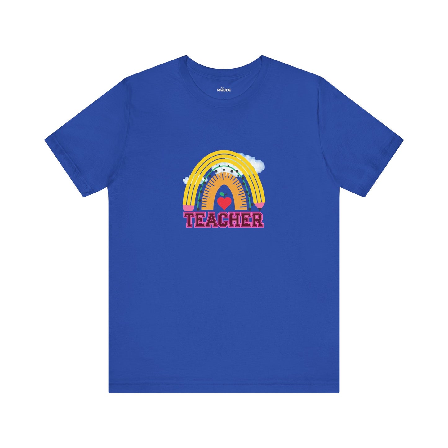 Rainbow Pencil Teacher Graphic T- Shirt