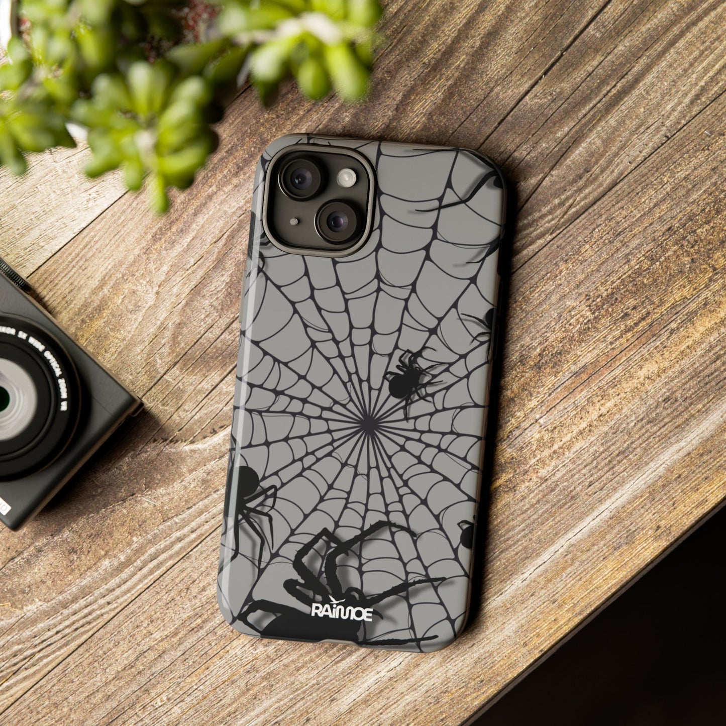 Telaraña - Funda resistente para iPhone (brillante)