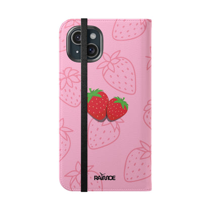 Fresa jugosa - Funda abatible para iPhone