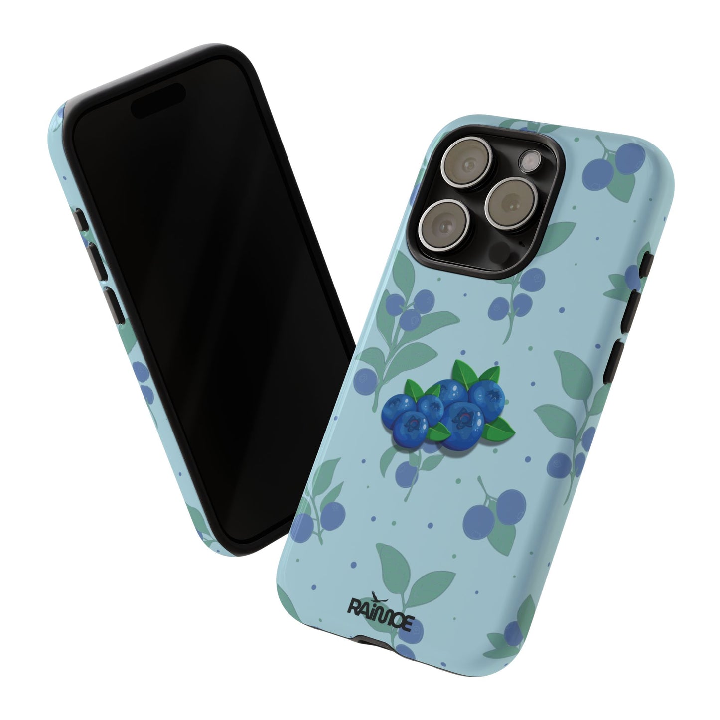 ブルーベリーバースト - iPhone タフケース (光沢)