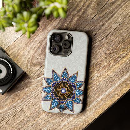 Funda resistente para iPhone (brillante) Blue Bloom
