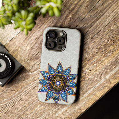 Blue Bloom - Funda resistente para iPhone (mate)