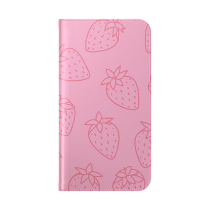 Fresa jugosa - Funda abatible para iPhone