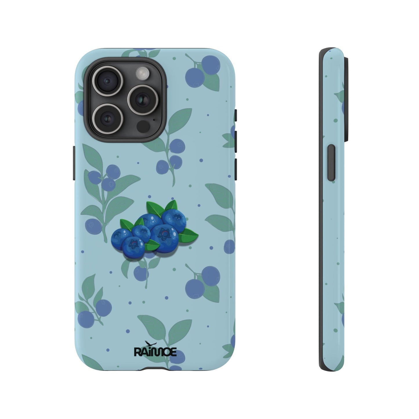 ブルーベリーバースト - iPhone タフケース (光沢)