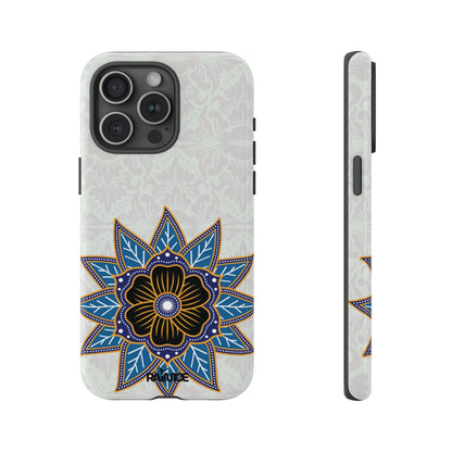 Funda resistente para iPhone (brillante) Blue Bloom