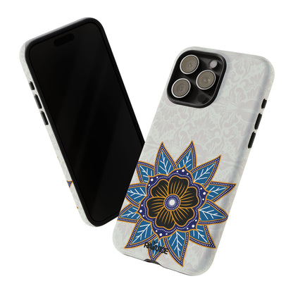 Blue Bloom - Funda resistente para iPhone (mate)