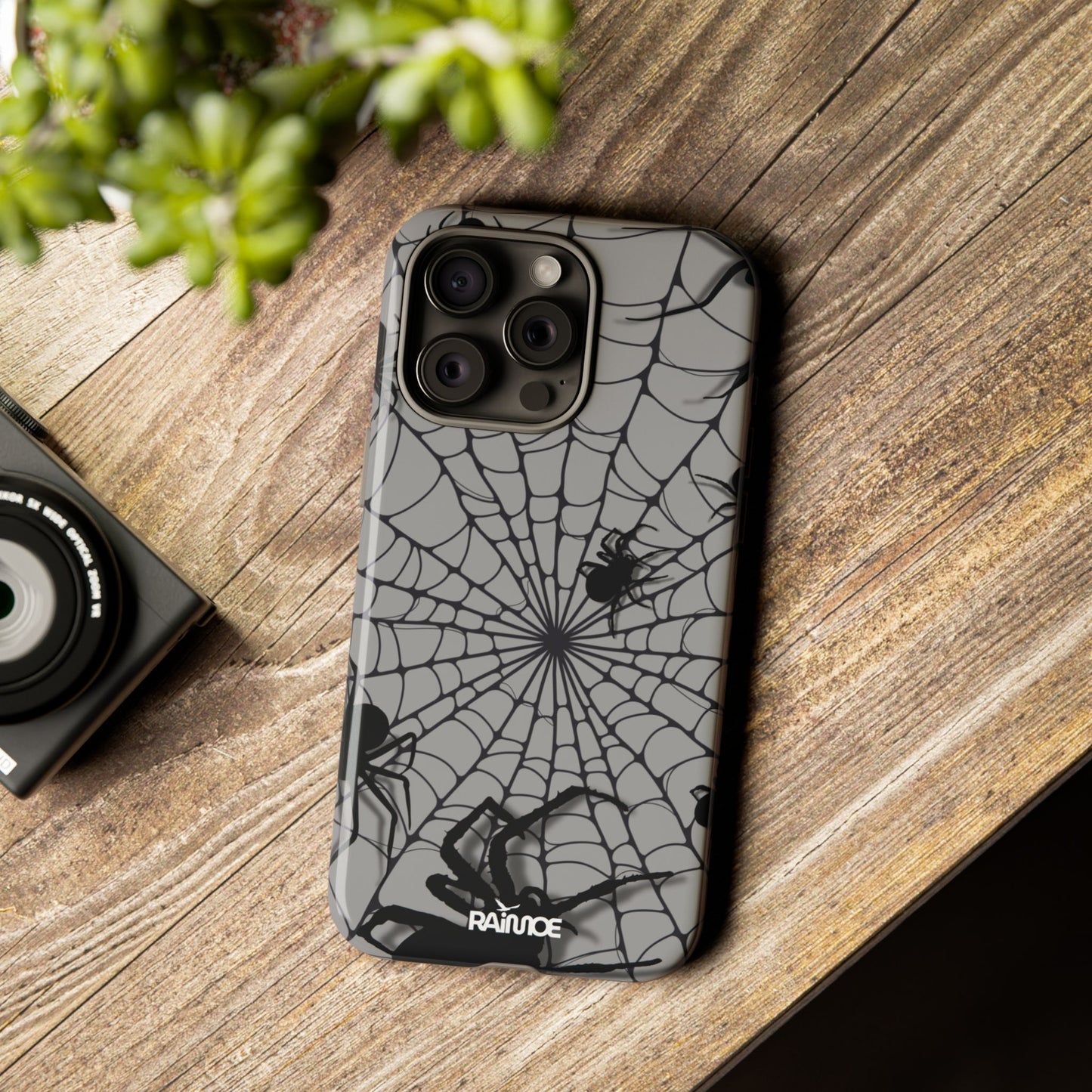 Telaraña - Funda resistente para iPhone (brillante)