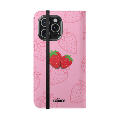 Fresa jugosa - Funda abatible para iPhone