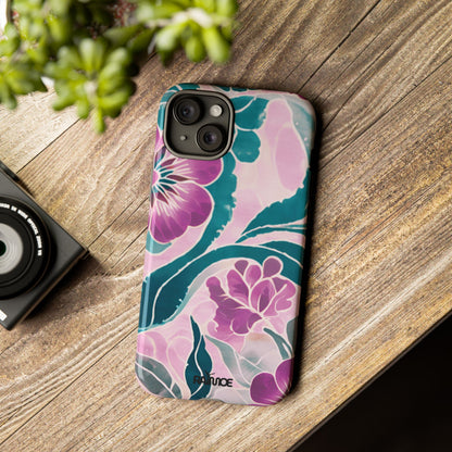 パープルビューティー - iPhone タフケース (光沢)