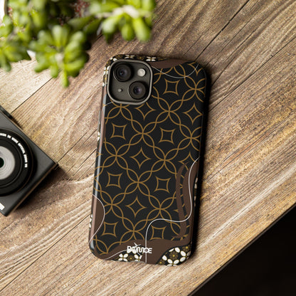 Impresión básica - Funda resistente para iPhone (brillante)