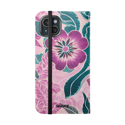 パープルビューティー - iPhone フリップケース