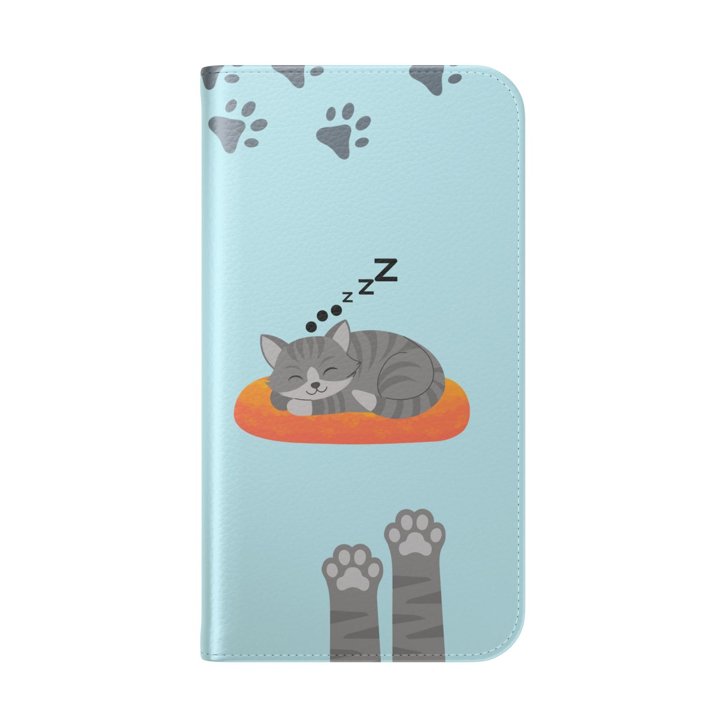 Snoozy Kitty - Funda con tapa para iPhone