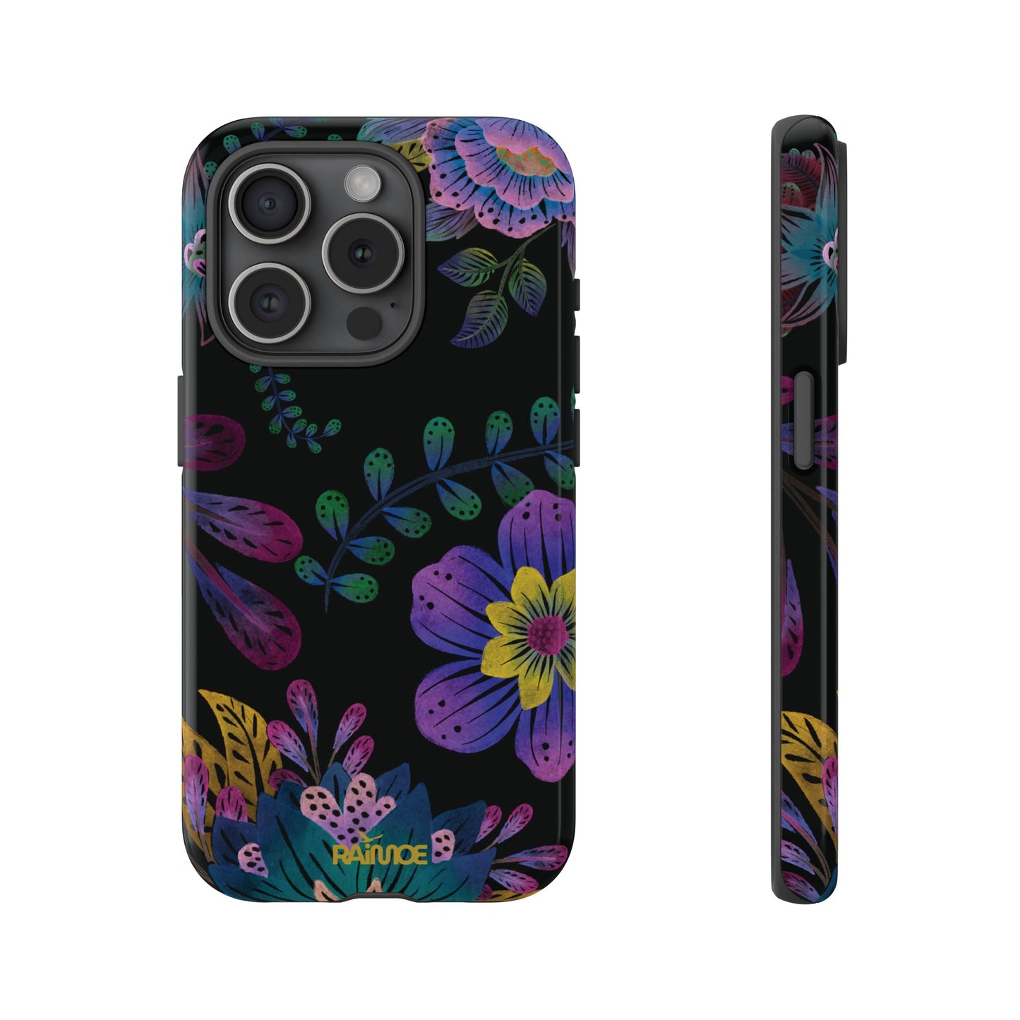 Funda resistente para iPhone (brillante) Purple Lumina