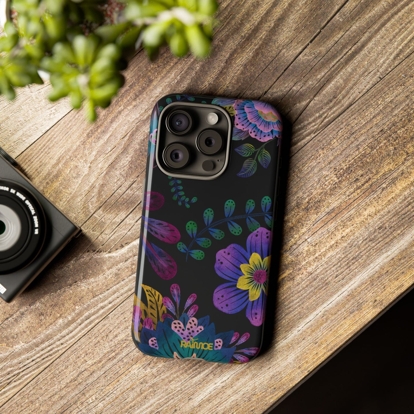 Funda resistente para iPhone (brillante) Purple Lumina
