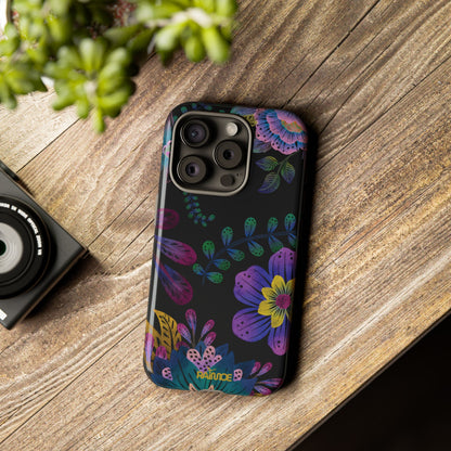 Funda resistente para iPhone (brillante) Purple Lumina