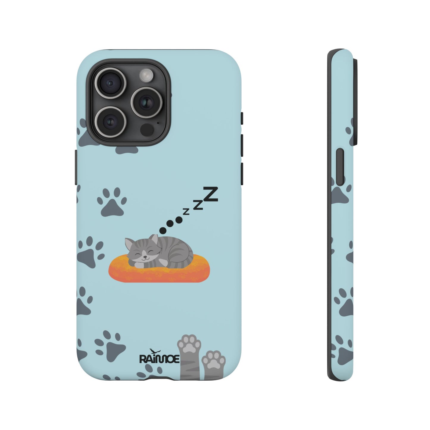 Snoozy Kitty - Funda resistente para iPhone (mate)