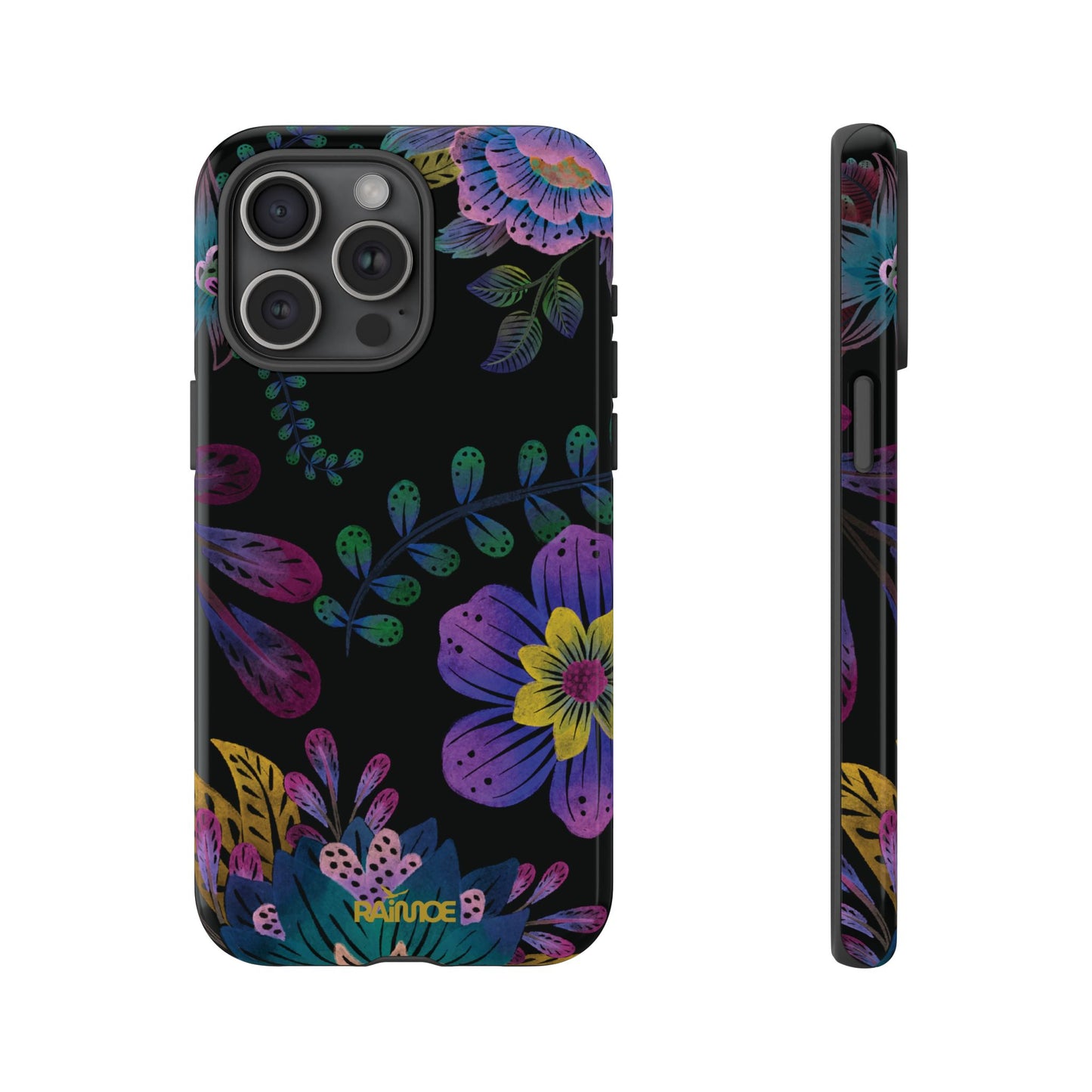 Funda resistente para iPhone (brillante) Purple Lumina