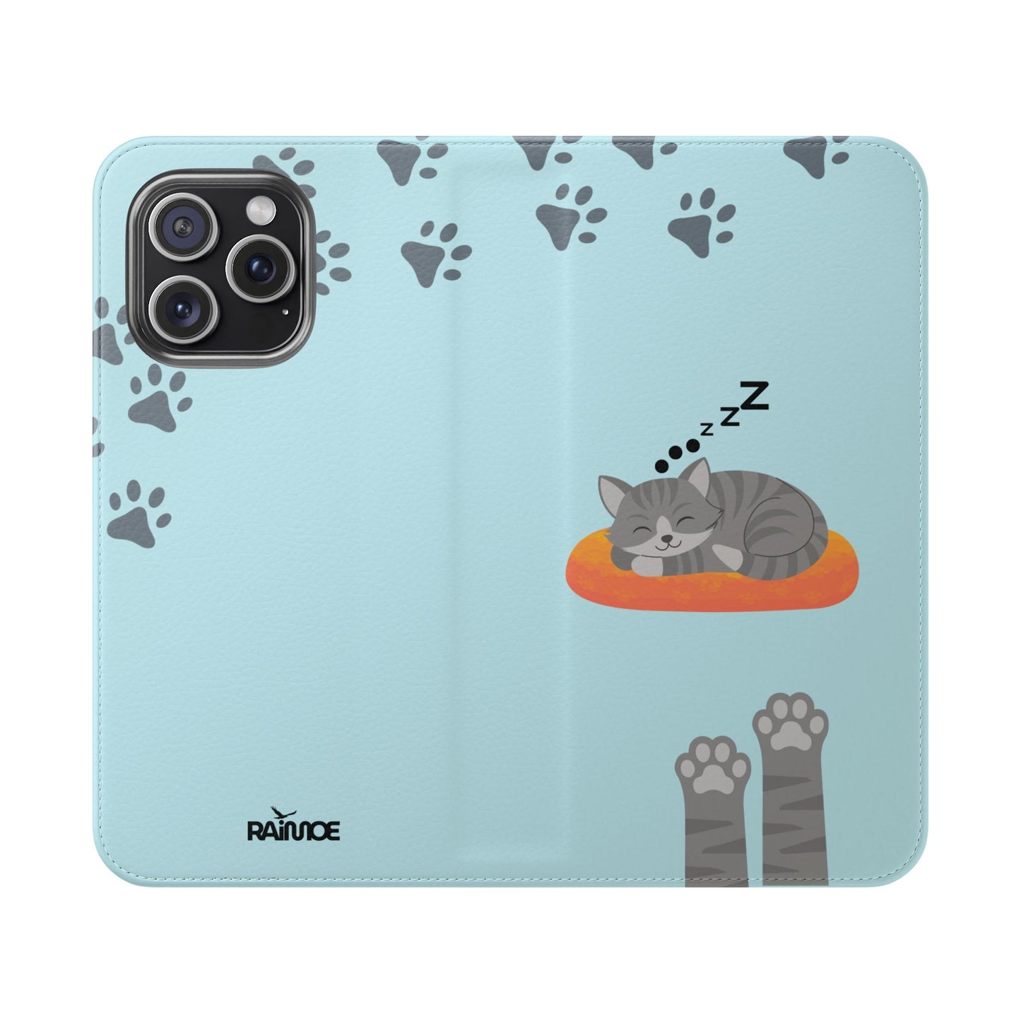 Snoozy Kitty - Funda con tapa para iPhone