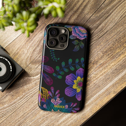 Funda resistente para iPhone (brillante) Purple Lumina