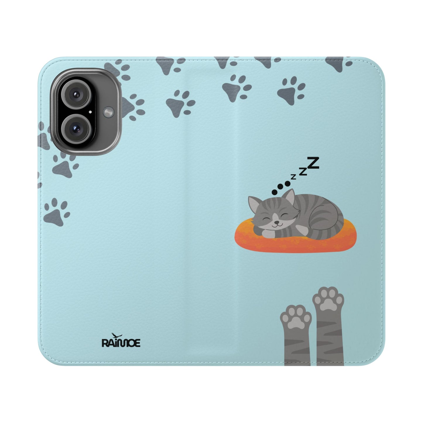 Snoozy Kitty - Funda con tapa para iPhone