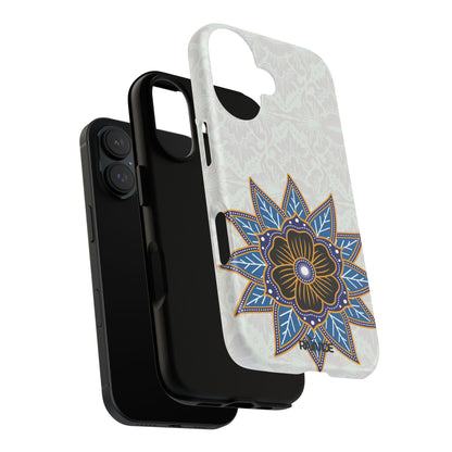 Blue Bloom - Funda resistente para iPhone (mate)