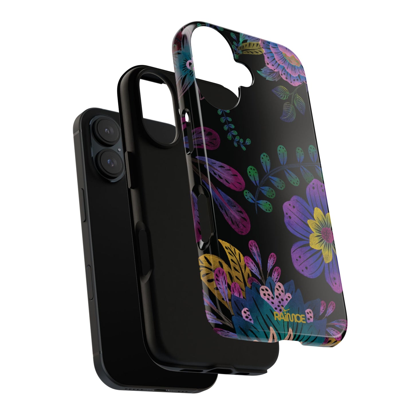 Funda resistente para iPhone (brillante) Purple Lumina