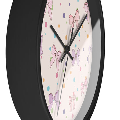 Playful Bow Wall Clock