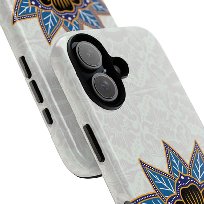 Funda resistente para iPhone (brillante) Blue Bloom