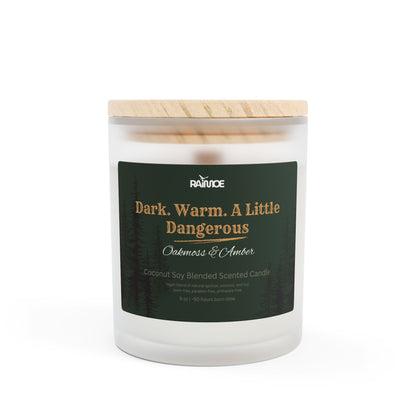 Frosted Glass Candle, 11 oz