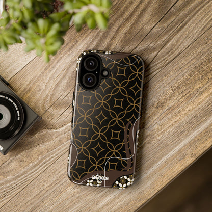 Impresión básica - Funda resistente para iPhone (brillante)