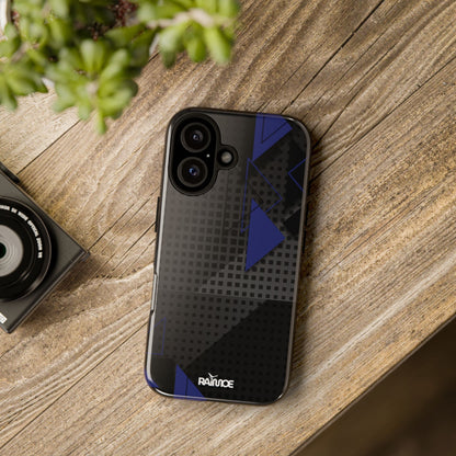 Funda resistente para iPhone (brillante) con diseño de triángulos
