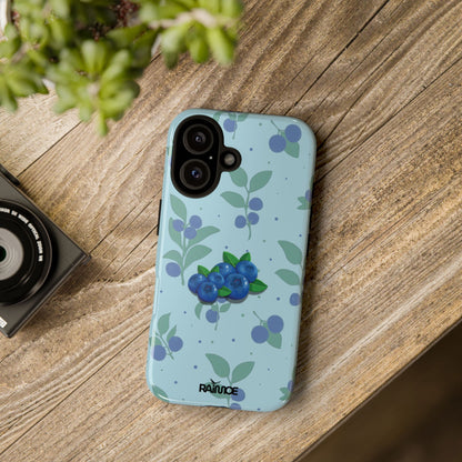 ブルーベリーバースト - iPhone タフケース (光沢)