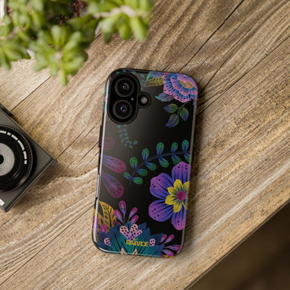 Funda resistente para iPhone (brillante) Purple Lumina