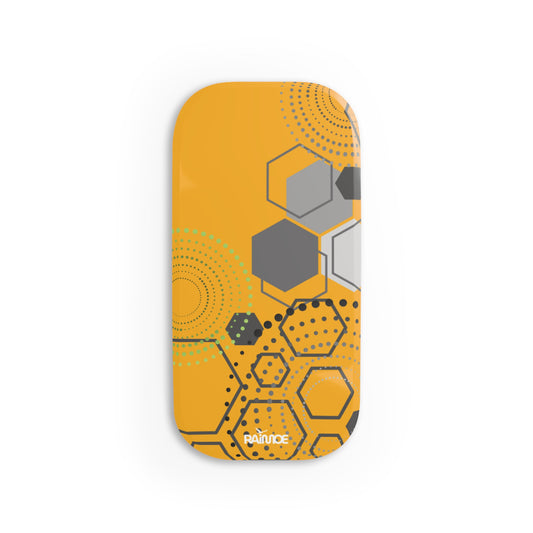 Agarre de clic para teléfono hexagonal amarillo