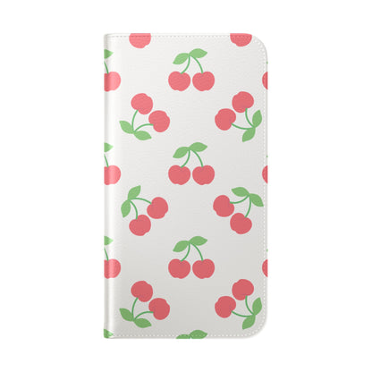 Funda con tapa para iPhone Red Cherry