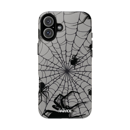Telaraña - Funda resistente para iPhone (brillante)