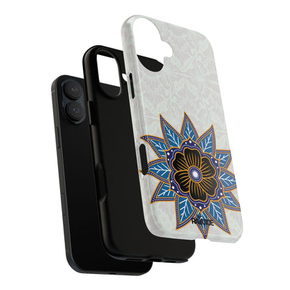 Funda resistente para iPhone (brillante) Blue Bloom