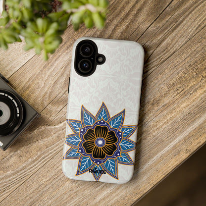 Funda resistente para iPhone (brillante) Blue Bloom