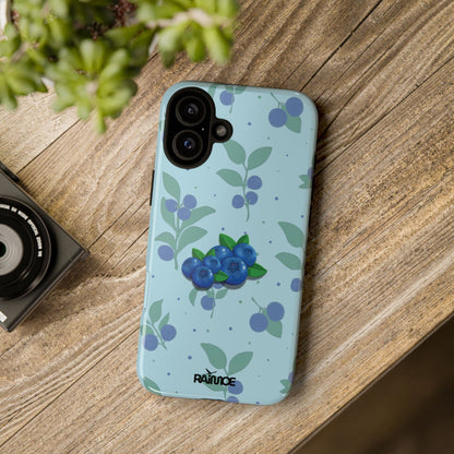 ブルーベリーバースト - iPhone タフケース (光沢)