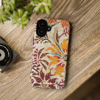 Auburn Floral - Funda resistente para iPhone (mate)