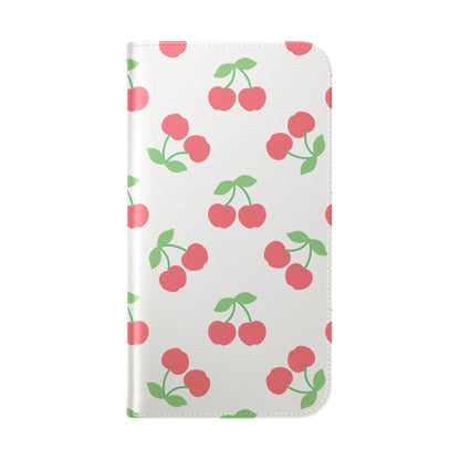 Funda con tapa para iPhone Red Cherry