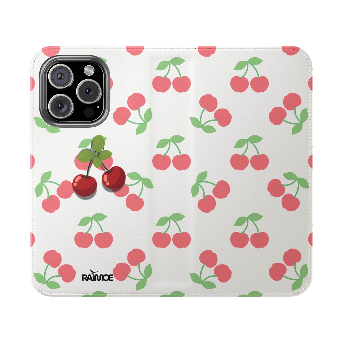 Funda con tapa para iPhone Red Cherry
